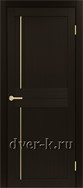Межкомнатная дверь Оптима Порте Турин 523.111 АПС SG в экошпоне венге с молдингом матовое золото