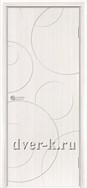 Звукозащитная межкомнатная дверь М-27 с шумоизоляцией 42 ДБ в цвете ларче белый