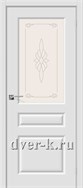 Недорогая межкомнатная дверь Скинни-15 ПВХ белая
