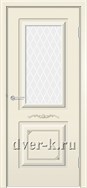 Остекленная эмалированная дверь Прима ДО ваниль