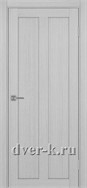 Глухая межкомнатная дверь Оптима Порте Турин 521.11 в экошпоне дуб серый