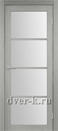 Межкомнатная дверь Оптима Порте Турин 540.2222 в экошпоне дуб серый со стеклом Мателюкс