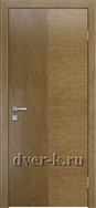 Глухая шпонированная дверь Plain-1 в цвете дуб янтарный
