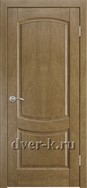 Глухая шпонированная дверь Ростра-5 ДГ в цвете дуб янтарный