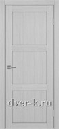 Глухая межкомнатная дверь Оптима Порте Турин 530.111 в экошпоне дуб серый