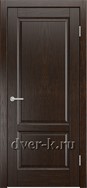 Глухая шпонированная дверь Ростра-1 ДГ в цвете дуб коньячный
