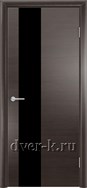 дверь TL08 черный лак в цвете темный орех