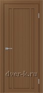 Глухая межкомнатная дверь Оптима Порте Турин 522.111 в экошпоне орех