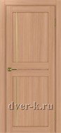 Межкомнатная дверь Оптима Порте Турин 523.111 АПС SG в экошпоне ясень темный с молдингом матовое золото