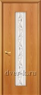Остекленная ламинированная межкомнатная дверь Тиффани-4 миланский орех