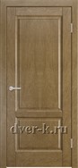Глухая шпонированная дверь Ростра-1 ДГ в цвете дуб янтарный