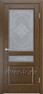 Глухая шпонированная дверь Ростра-3 ДО в цвете дуб виски