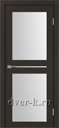 Межкомнатная дверь Оптима Порте Турин 520.222 в экошпоне венге со стеклом Мателюкс