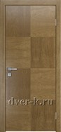 Глухая шпонированная дверь Plain-4 в цвете дуб янтарный