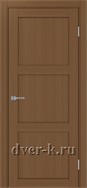 Глухая межкомнатная дверь Optima Porte Турин 530.111 в экошпоне орех