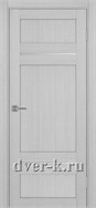 Межкомнатная дверь Оптима Порте Турин 532.12121 в экошпоне дуб серый со стеклом Мателюкс