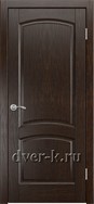 Глухая шпонированная дверь Ростра-2 ДГ в цвете дуб коньячный