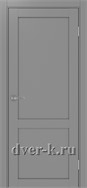 Глухая межкомнатная дверь Оптима Порте Турин 502.11 в сером цвете