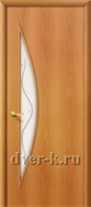 Ламинированная дверь эконом класса с фьюзингом Луна ДФ миланский орех