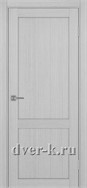 Глухая межкомнатная дверь Оптима Порте Турин 502.11 в экошпоне дуб серый