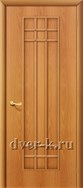 Глухая дешевая межкомнатная дверь Приора ДГ в финиш-пленке миланский орех