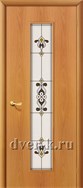 Остекленная ламинированная межкомнатная дверь Тиффани-3 миланский орех