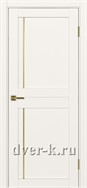 Межкомнатная дверь Оптима Порте Турин 523.111 АПС SG в экошпоне дуб серый с молдингом матовое золото