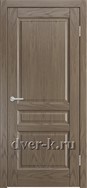 Глухая шпонированная дверь Ростра-3 ДГ в цвете дуб грейвуд