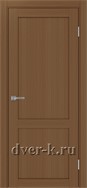 Глухая межкомнатная дверь Оптима Порте Турин 502.11 в экошпоне орех