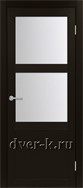 Межкомнатная дверь Оптима Порте Турин 530.221 в экошпоне венге со стеклом Мателюкс