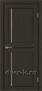 Межкомнатная дверь Оптима Порте Турин 523.111 АПС SG в экошпоне венге с молдингом матовое золото