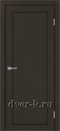Глухая межкомнатная дверь Оптима Порте Турин 501.1 в экошпоне венге