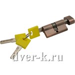 цилиндр ZF-60-30/30 AC ключ/фиксатор медь