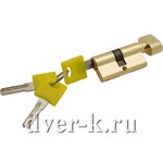 цилиндр ZF-60-30/30 G ключ/фиксатор золото